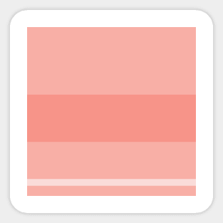 An attractive merge of Very Light Pink, Light Pink, Pale Salmon and Peachy Pink stripes. Sticker